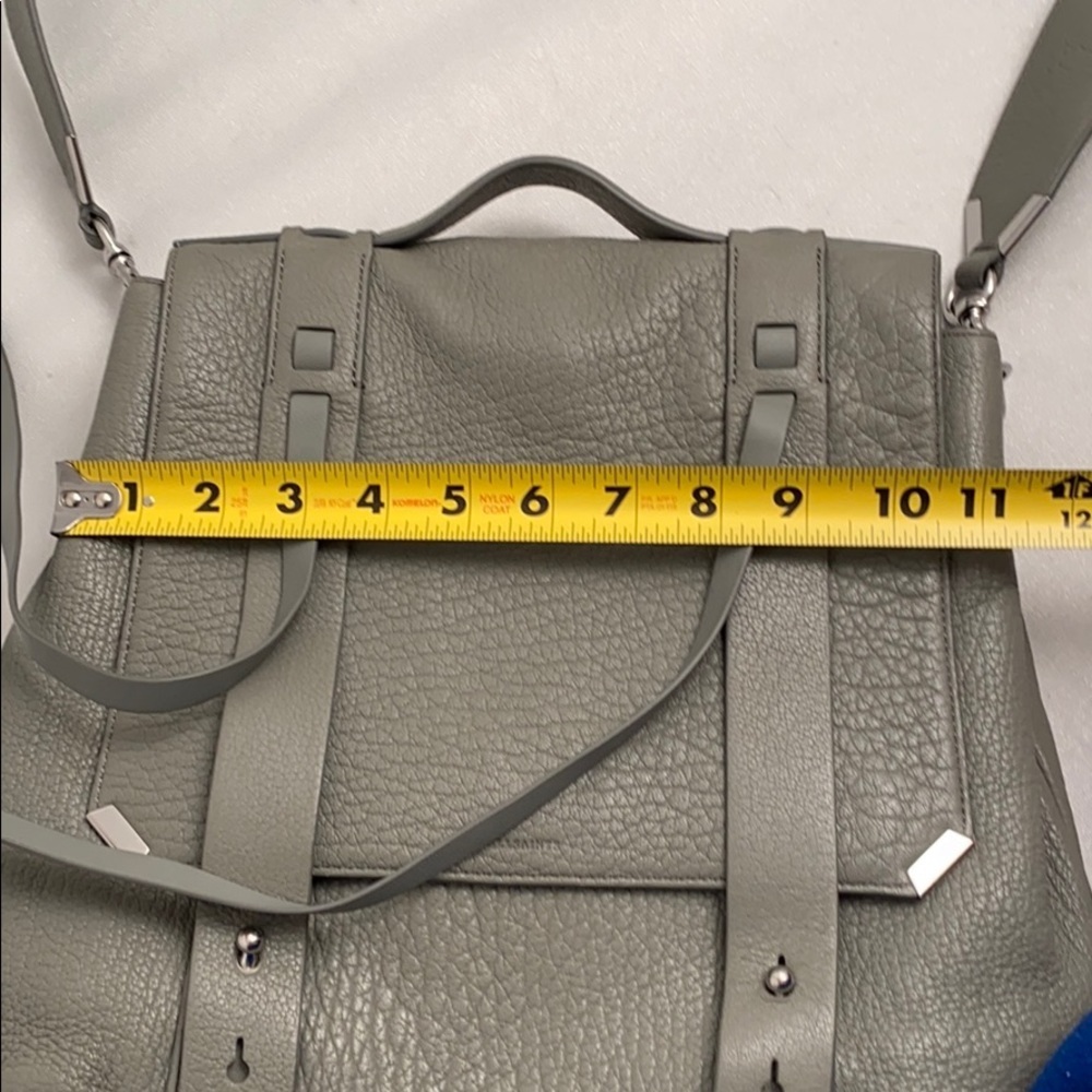 All Saints Vincent blue-gray leather backpack - Picture 13 of 16